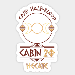 Cabin #20 in Camp Half Blood, Child of Hecate – Percy Jackson inspired design Sticker